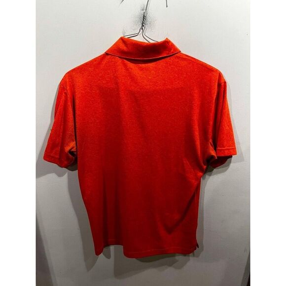 Hammer Bowling Polo Men's Size S Orange Polo Patch 1/4 Button Up Gecko - Picture 2 of 8